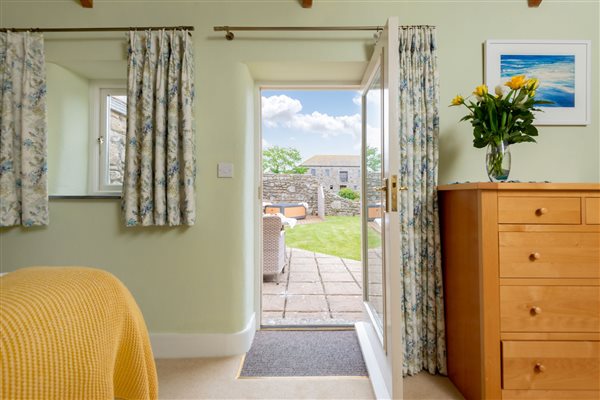 Bedroom door to the patio